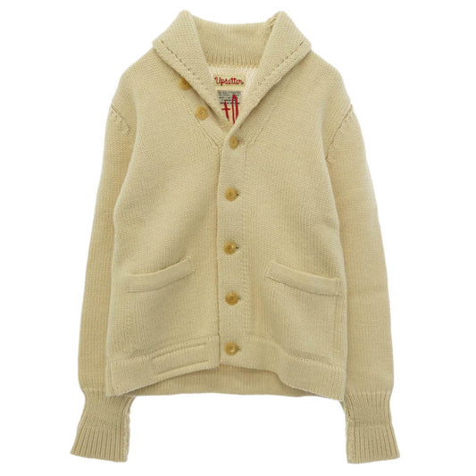 WACKO MARIA ワコマリア 13AW 13AW-KNT-26 ショールカラー ニット カーディガン オフホワイト系 S【中古】