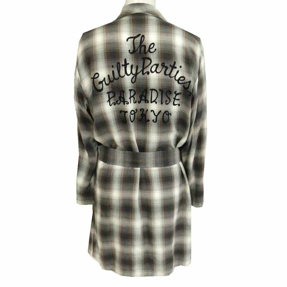 WACKO MARIA ワコマリア シャドウ レーヨン ガウン コート マルチカラー系 S【中古】
