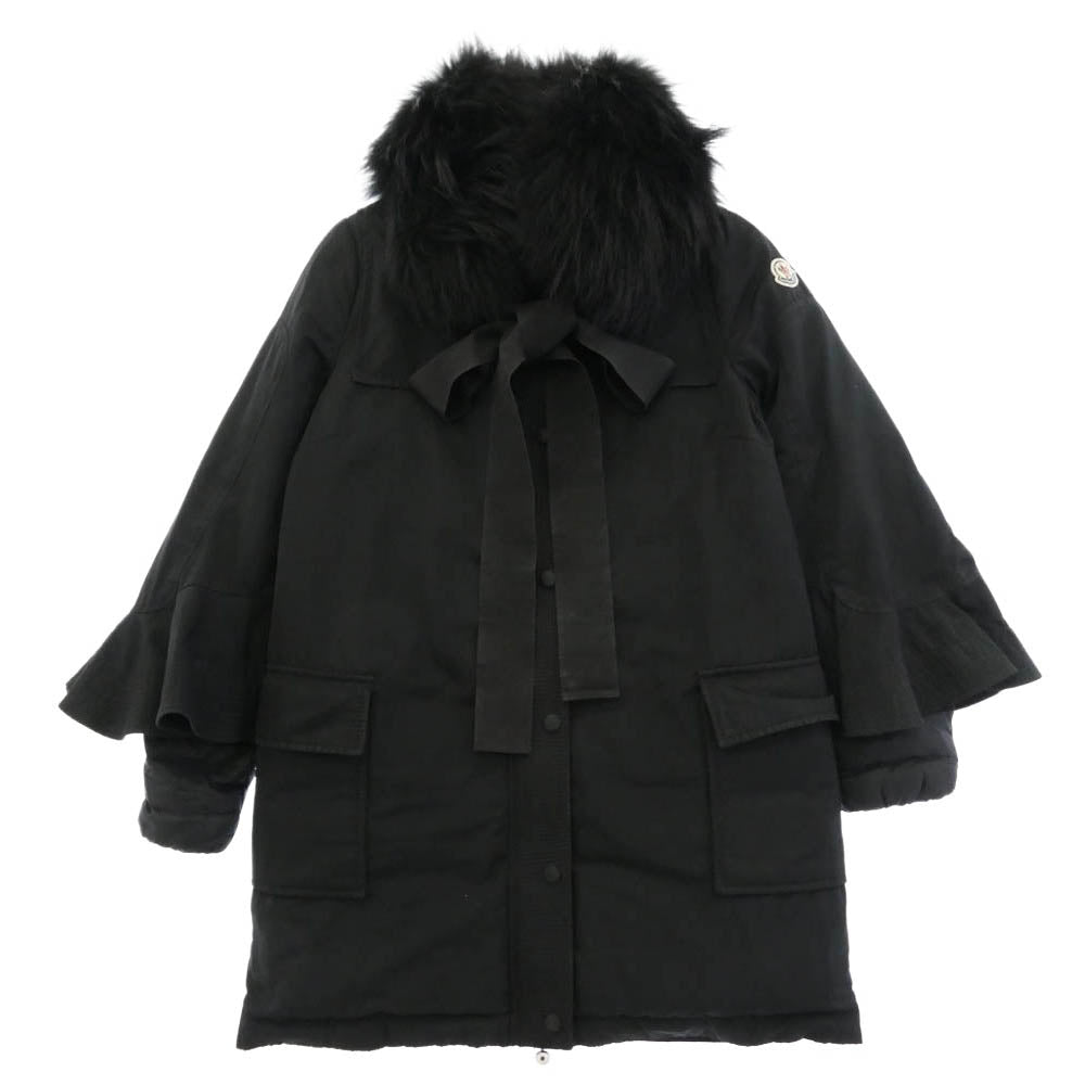 MONCLER モンクレール Sacai サカイ × sacai サカイ SHIO ファー ダウンジャケット ブラック系【中古】