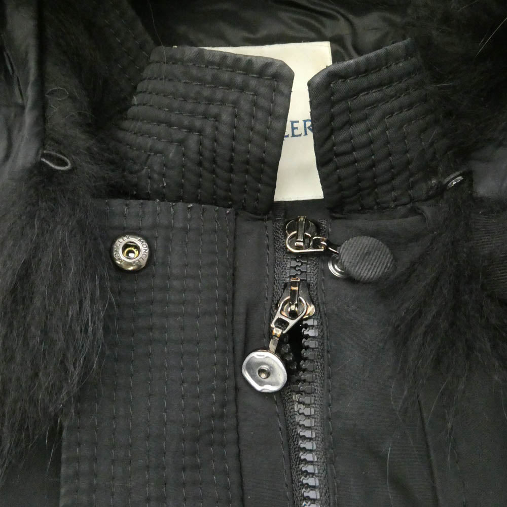 MONCLER モンクレール Sacai サカイ × sacai サカイ SHIO ファー ダウンジャケット ブラック系【中古】