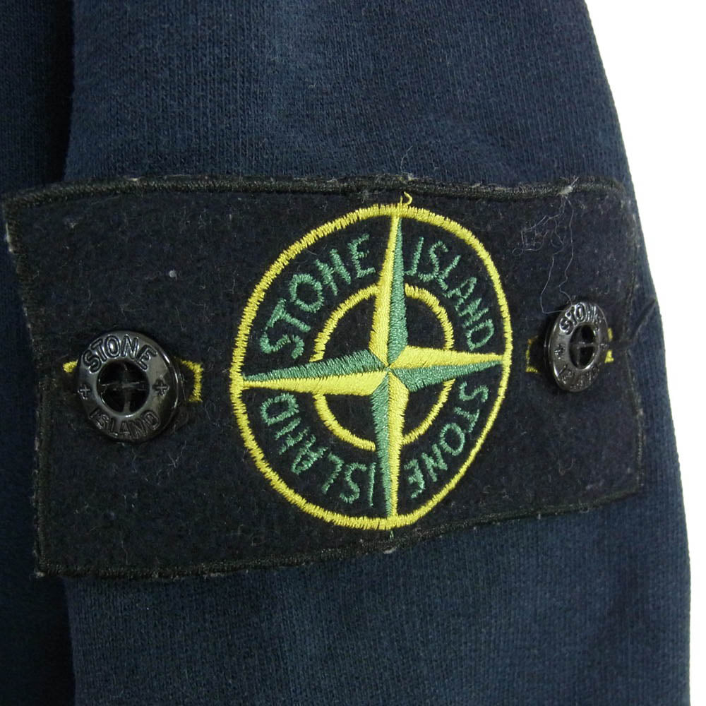 STONE ISLAND ストーンアイランド 18AW 691562720 Crew Neck Sweatshirt ワッペン付き クルーネック スウェット トレーナー ネイビー系 M【中古】