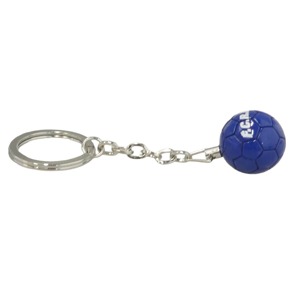 F.C.R.B. エフシーアールビー FCRB-260177 SOCCER BALL KEYCHAIN サッカーボール キーチェーン キーホルダー ブルー系 シルバー系【極上美品】【中古】