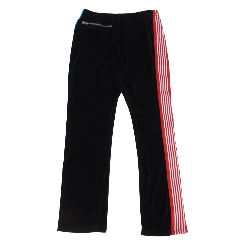 Needles ニードルス BLESS ブレス 25SS QV1585 × BREATH C PE Velour Narrow Track Pant ベロア ナロー トラック パンツ ブラック系 S【中古】