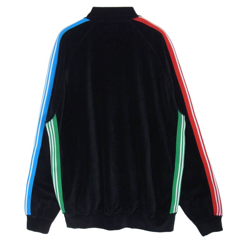 Needles ニードルス BLESS ブレス 25SS QV1584 × BREATH Rib Collar Track Jacket C PE Velour リブ カラートラック ジャケット ベロア ブラック系 M【中古】