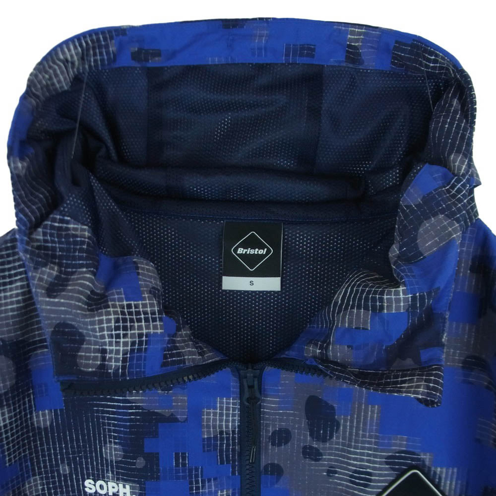 F.C.R.B. エフシーアールビー FRAGMENT DESIGN フラグメントデザイン 26SS FCRB-260169 FRAGMENT Camouflage Nylon Blouson B Dot Camo フラグメント カモフラージュ ナイロン ブルゾン ドットカモ フーデッド ジャケット ブルー系 グレー系 S【美品】【中古】