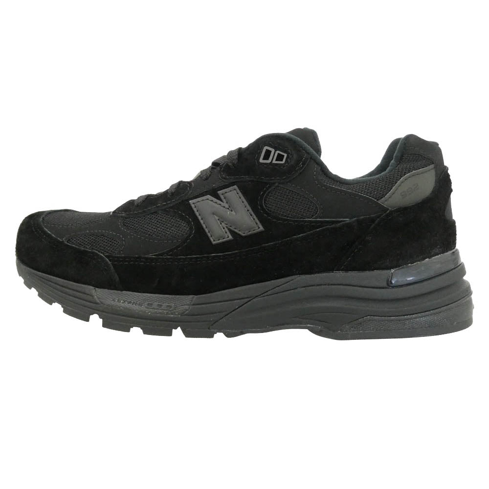 NEW BALANCE ニューバランス U992TB 992 Triple Black トリプルブラック スエード ローカット スニーカー ブラック系 28cm【極上美品】【中古】