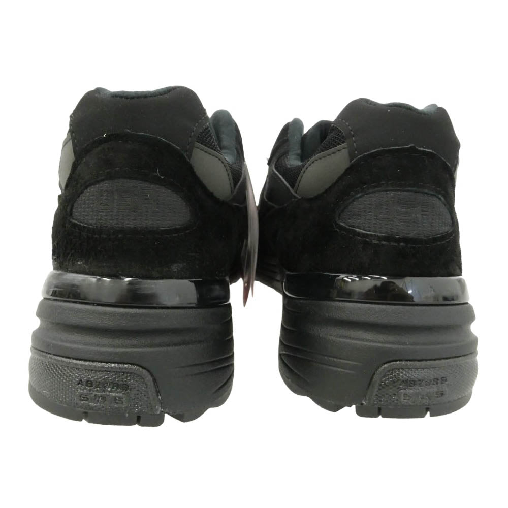 NEW BALANCE ニューバランス U992TB 992 Triple Black トリプルブラック スエード ローカット スニーカー ブラック系 28cm【極上美品】【中古】