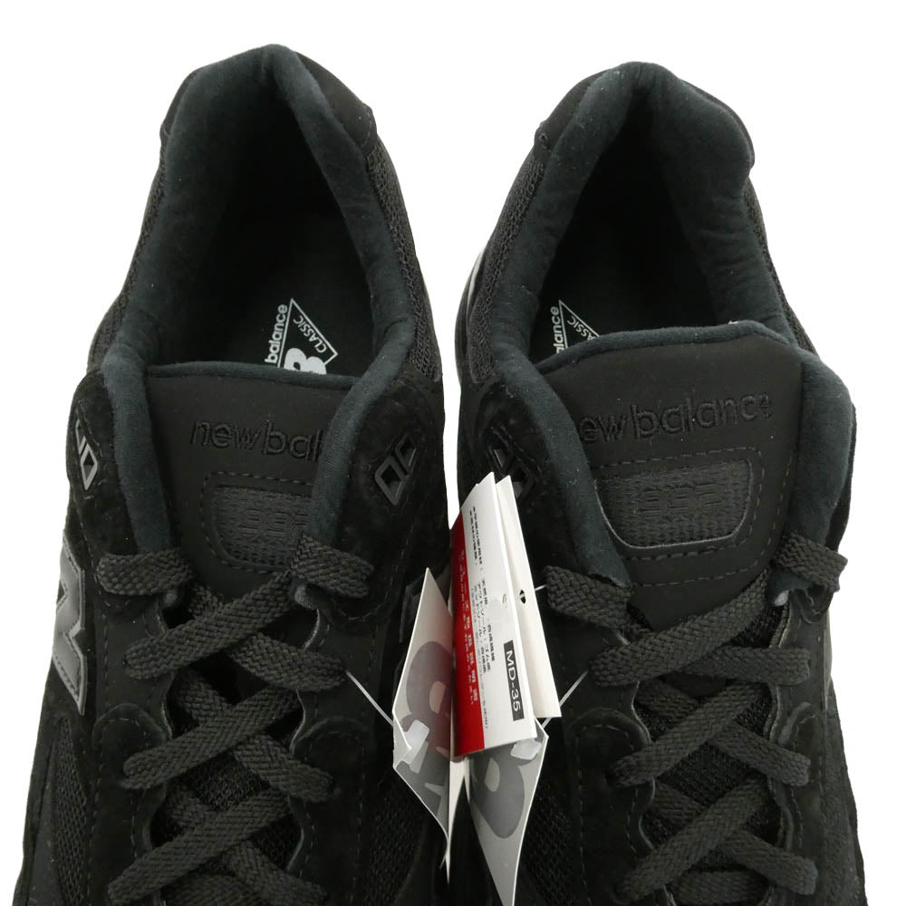 NEW BALANCE ニューバランス U992TB 992 Triple Black トリプルブラック スエード ローカット スニーカー ブラック系 28cm【極上美品】【中古】