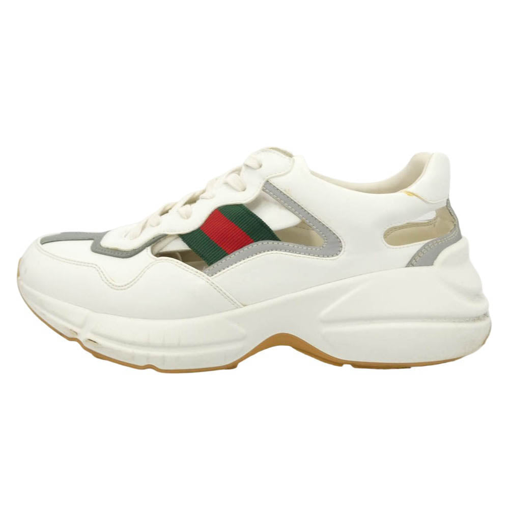 GUCCI グッチ 657977 Rhyton ライトン シェリーライン ダッド スニーカー ホワイト系 8【中古】