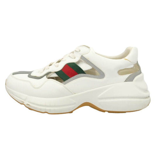 GUCCI グッチ 657977 Rhyton ライトン シェリーライン ダッド スニーカー ホワイト系 8【中古】
