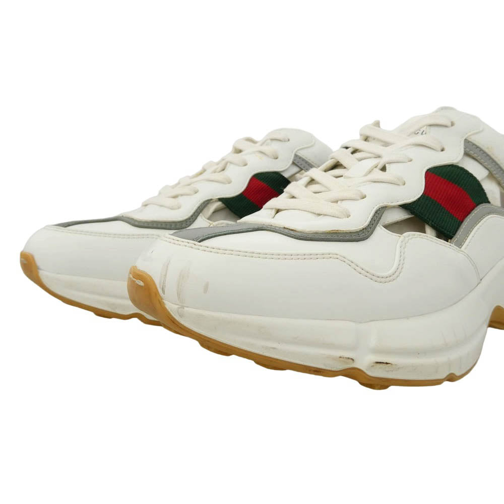GUCCI グッチ 657977 Rhyton ライトン シェリーライン ダッド スニーカー ホワイト系 8【中古】