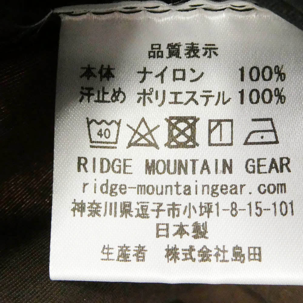 リッジ マウンテン ギア ロゴ メッシュ キャップ 帽子 ブラウン系【中古】