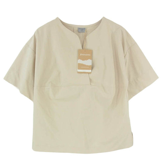 HOUDINI フーディニ 1387241911 W'S cosmo top ウィメンズ コスモ トップ 半袖 Tシャツ スキッパーシャツ ベージュ系 XS【中古】