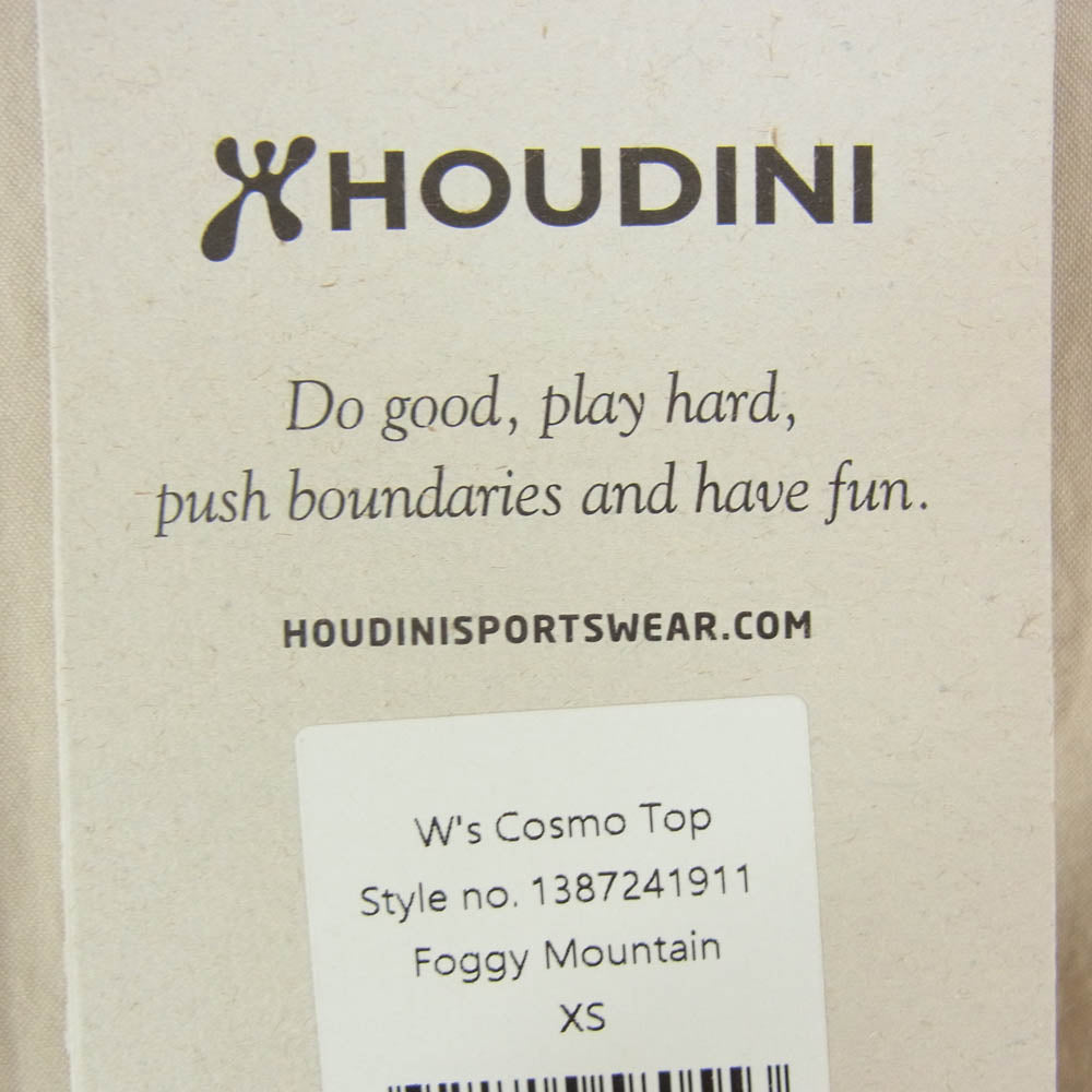 HOUDINI フーディニ 1387241911 W'S cosmo top ウィメンズ コスモ トップ 半袖 Tシャツ スキッパーシャツ ベージュ系 XS【中古】