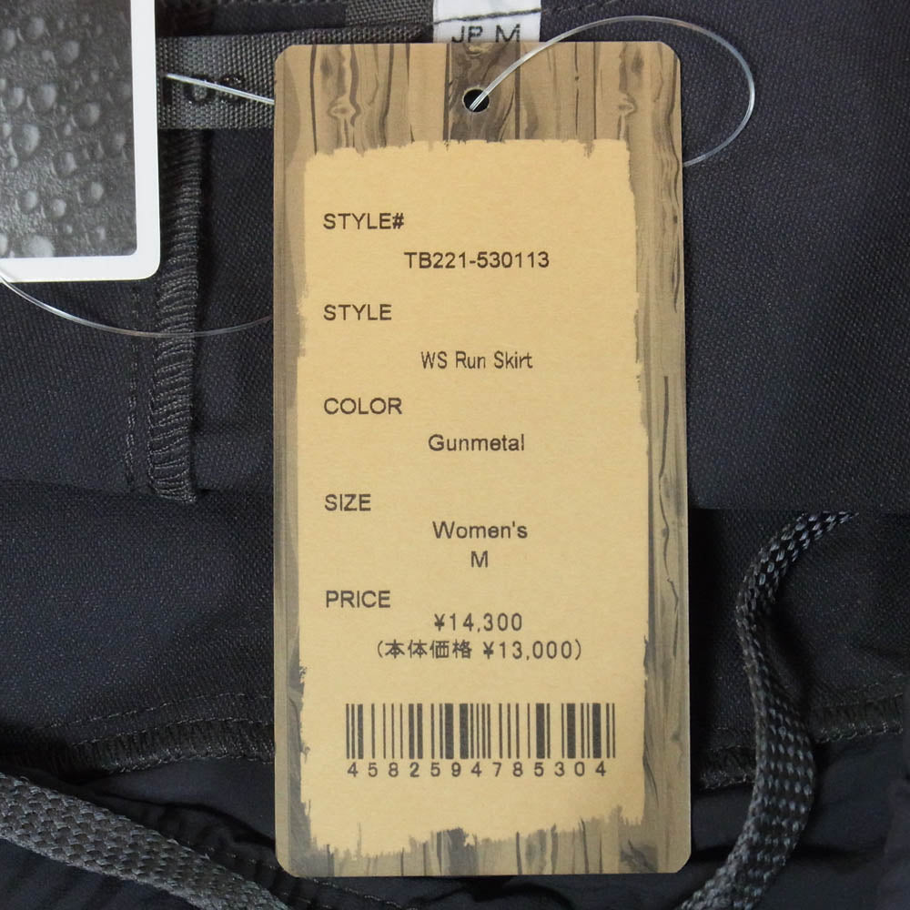 ティートンブロス TB221-530113 Run Skirt インナーパンツ付き ランニングスカート Gunmetal M【極上美品】【中古】