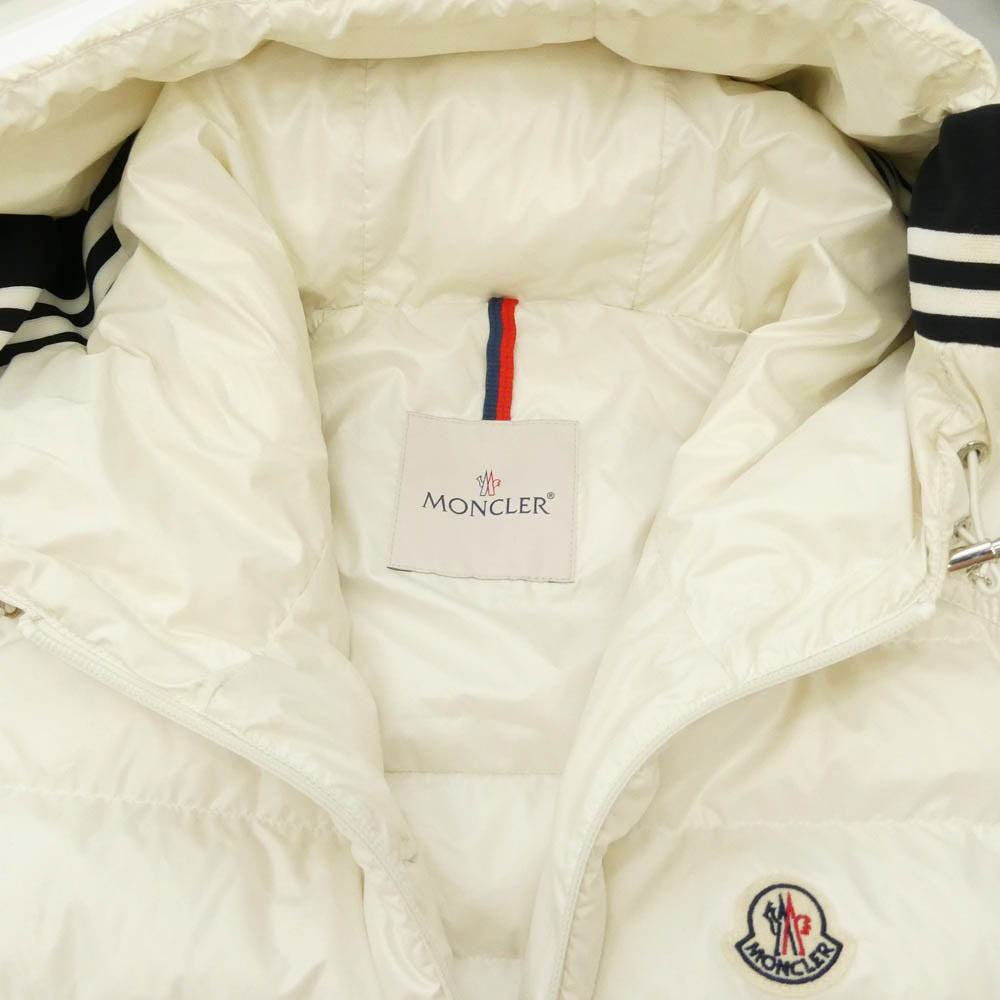 MONCLER モンクレール 24SS J10911A00057 595ZJ CLAI GILET クライ ジレ フーデッド ダウン ベスト ホワイト系 6【中古】