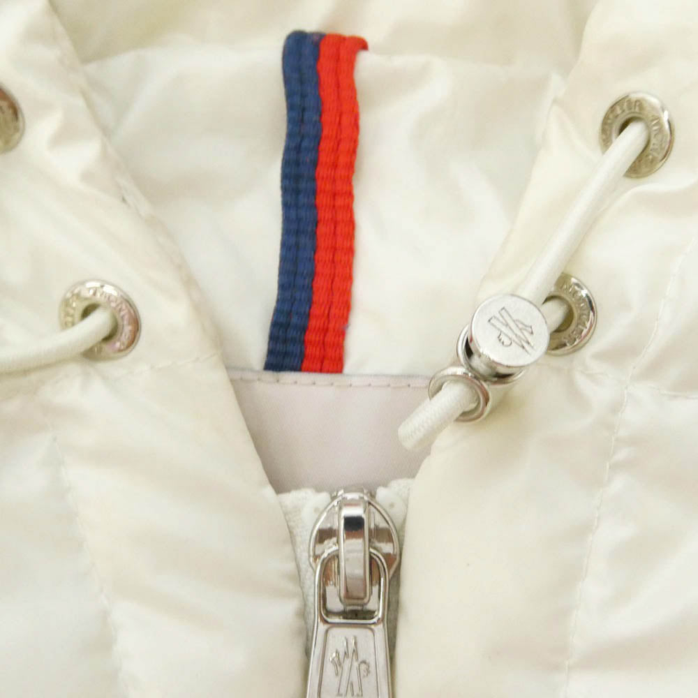 MONCLER モンクレール 24SS J10911A00057 595ZJ CLAI GILET クライ ジレ フーデッド ダウン ベスト ホワイト系 6【中古】