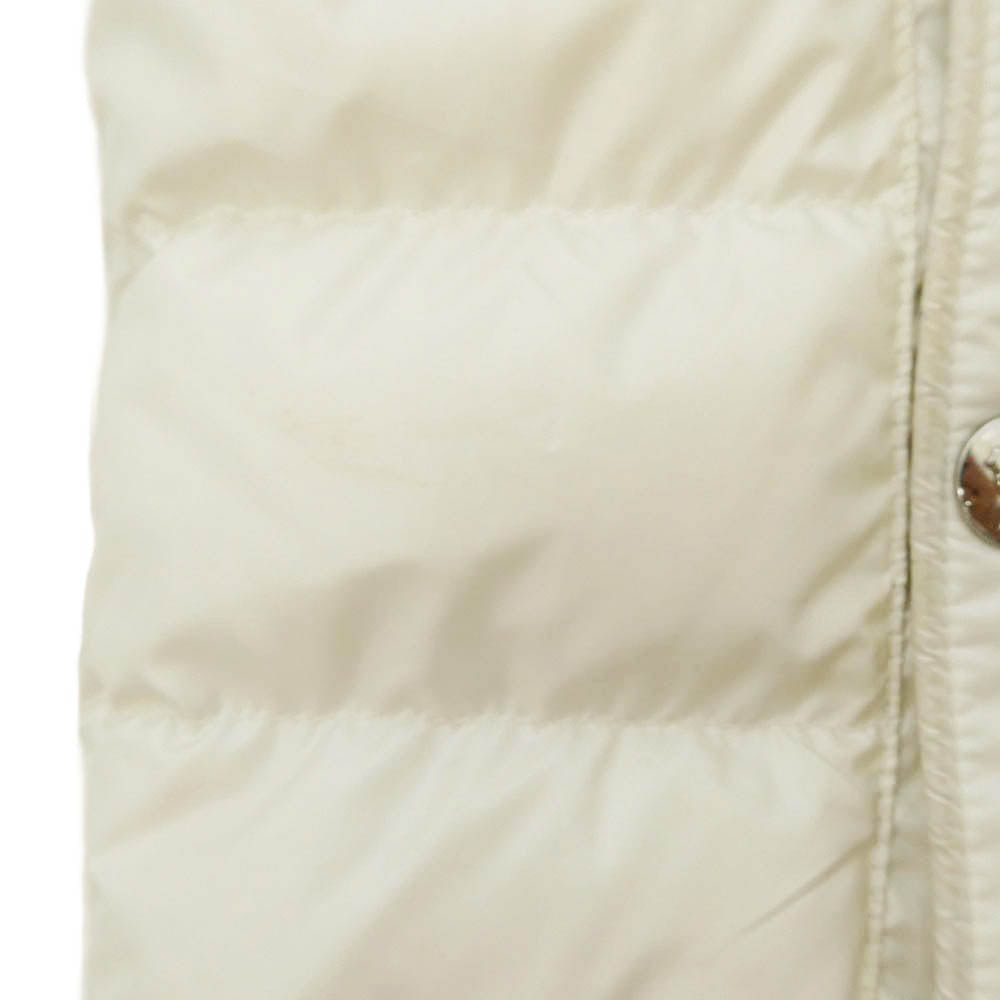 MONCLER モンクレール 24SS J10911A00057 595ZJ CLAI GILET クライ ジレ フーデッド ダウン ベスト ホワイト系 6【中古】