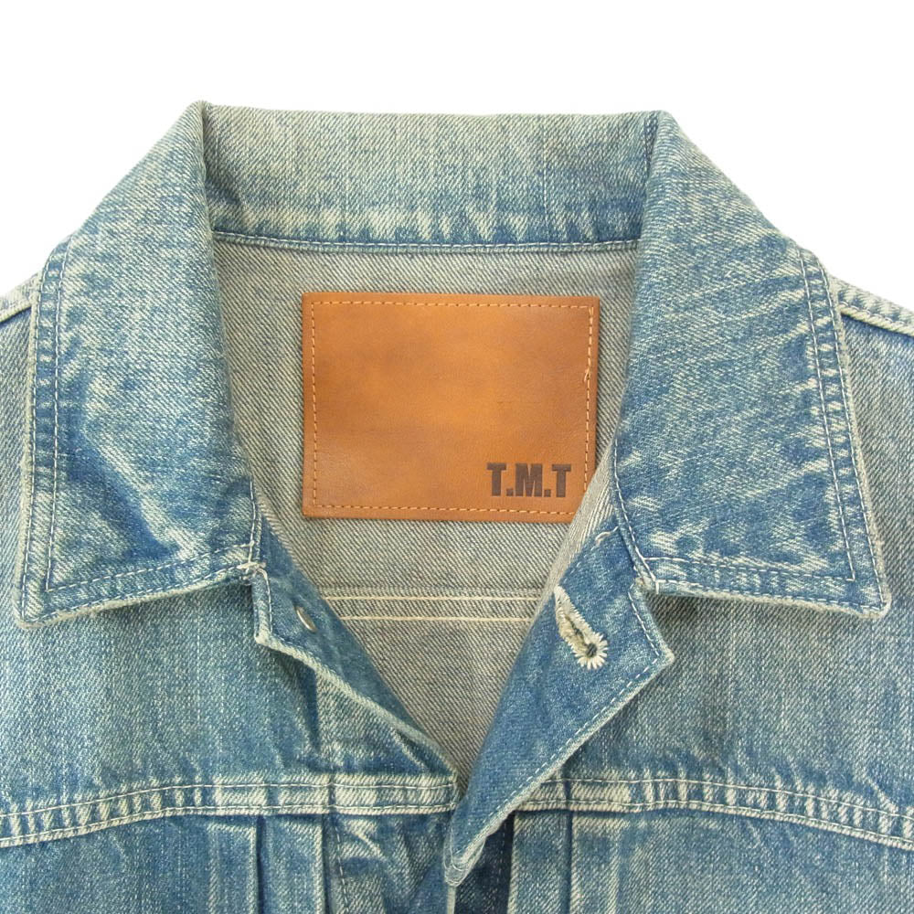 TMT ティーエムティー 16SS TJK-S16SP60 DENIM JACKET 加工 コットン 日本製 デニム ジャケット インディゴブルー系 M【中古】