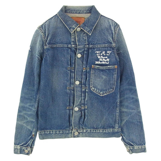 TMT ティーエムティー Denime ドゥニーム × Denime ドゥニーム 加工 1stタイプ デニム ジャケット インディゴブルー系 M【中古】