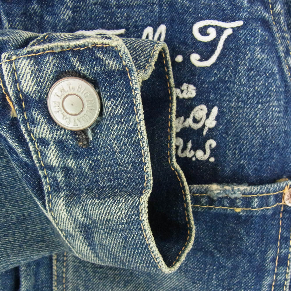 TMT ティーエムティー Denime ドゥニーム × Denime ドゥニーム 加工 1stタイプ デニム ジャケット インディゴブルー系 M【中古】
