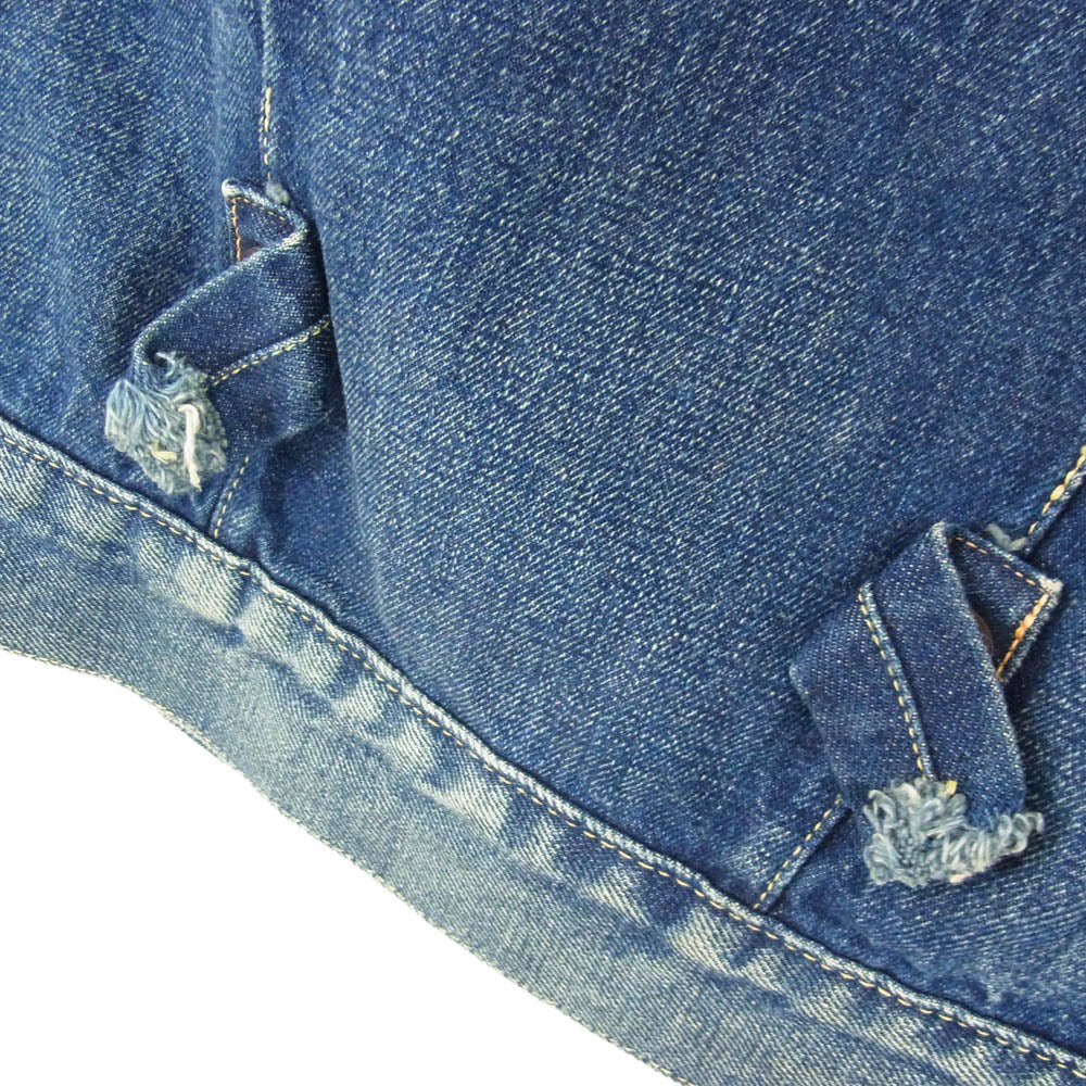 TMT ティーエムティー Denime ドゥニーム × Denime ドゥニーム 加工 1stタイプ デニム ジャケット インディゴブルー系 M【中古】