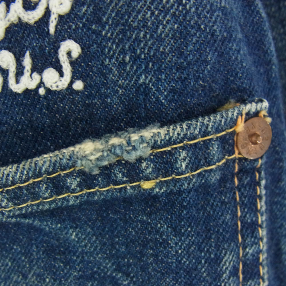 TMT ティーエムティー Denime ドゥニーム × Denime ドゥニーム 加工 1stタイプ デニム ジャケット インディゴブルー系 M【中古】