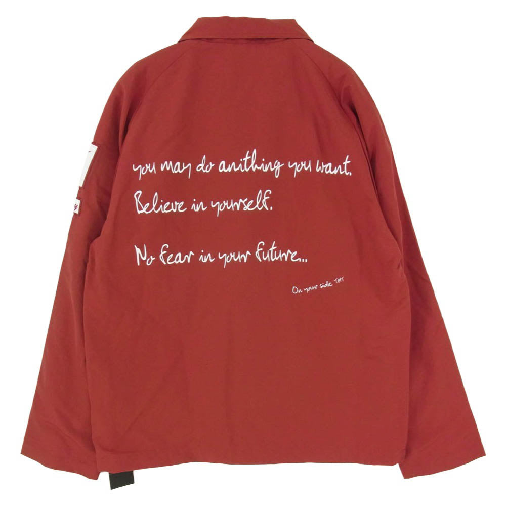 TMT ティーエムティー 16AW TJK-F16SP01 COACH JACKET バックプリント ナイロン コーチ ジャケット レッド系 S【極上美品】【中古】