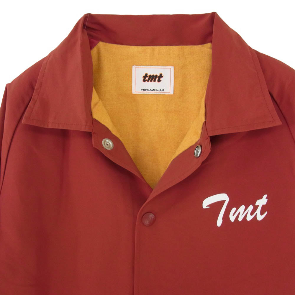 TMT ティーエムティー 16AW TJK-F16SP01 COACH JACKET バックプリント ナイロン コーチ ジャケット レッド系 S【極上美品】【中古】
