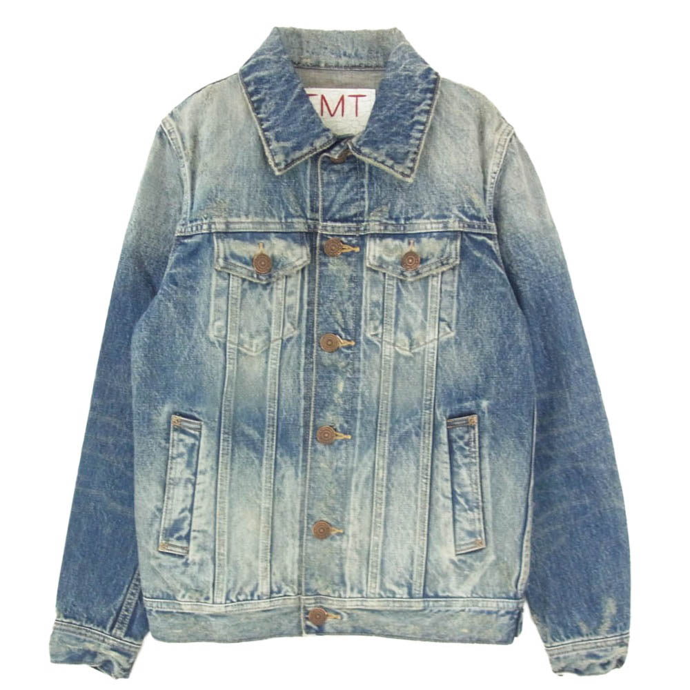 TMT ティーエムティー 17AW TJK-F1702 DENIM JACKET クラッシュ加工 デニム ジャケット インディゴブルー系 M【極上美品】【中古】
