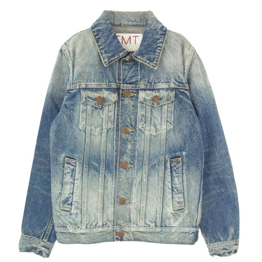 TMT ティーエムティー 17AW TJK-F1702 DENIM JACKET クラッシュ加工 デニム ジャケット インディゴブルー系 M【極上美品】【中古】