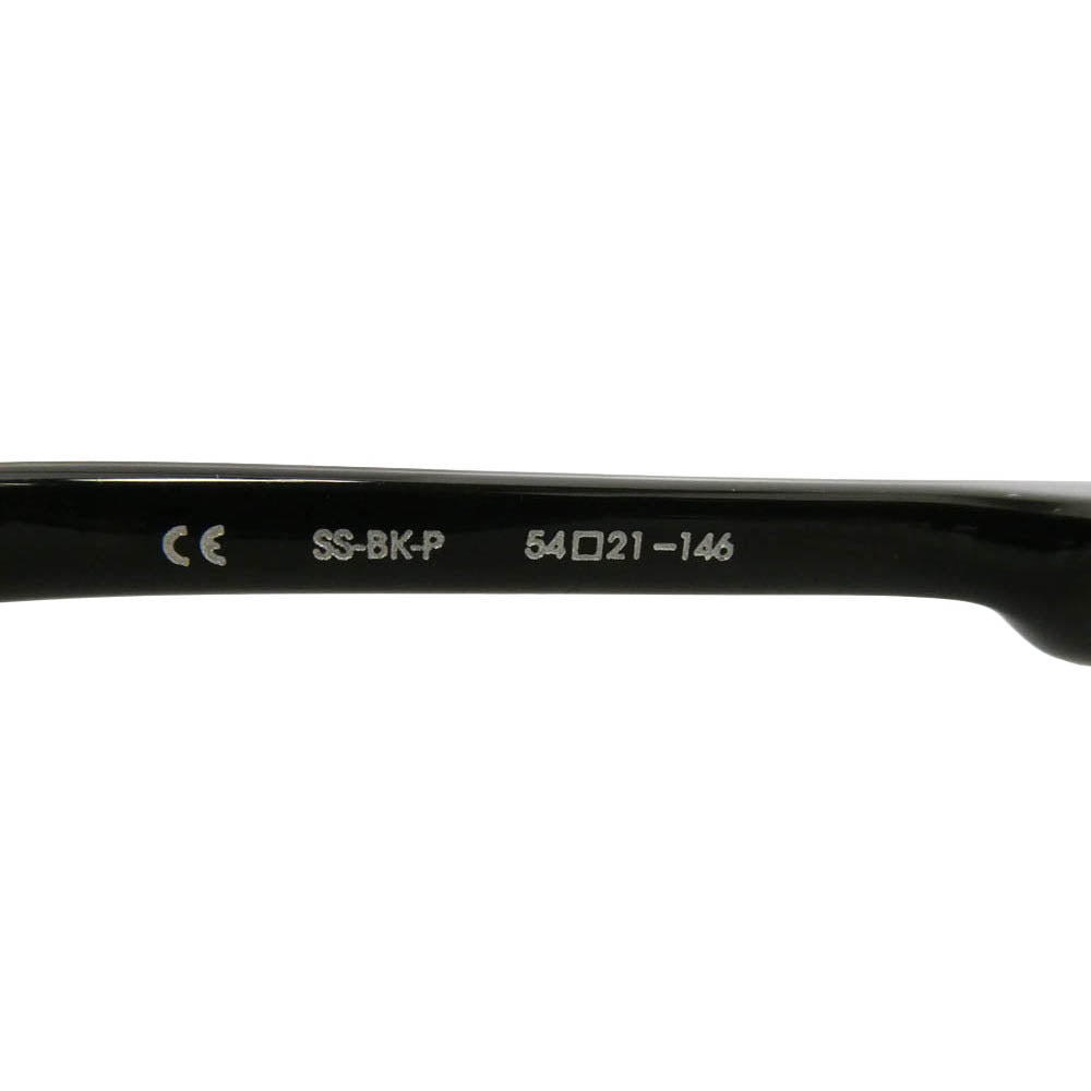 CHROME HEARTS クロムハーツ（原本無） DEEP I フローラルクロステンプル リムレス 眼鏡 メガネ アイウェア ブラック系 54□21-146【中古】