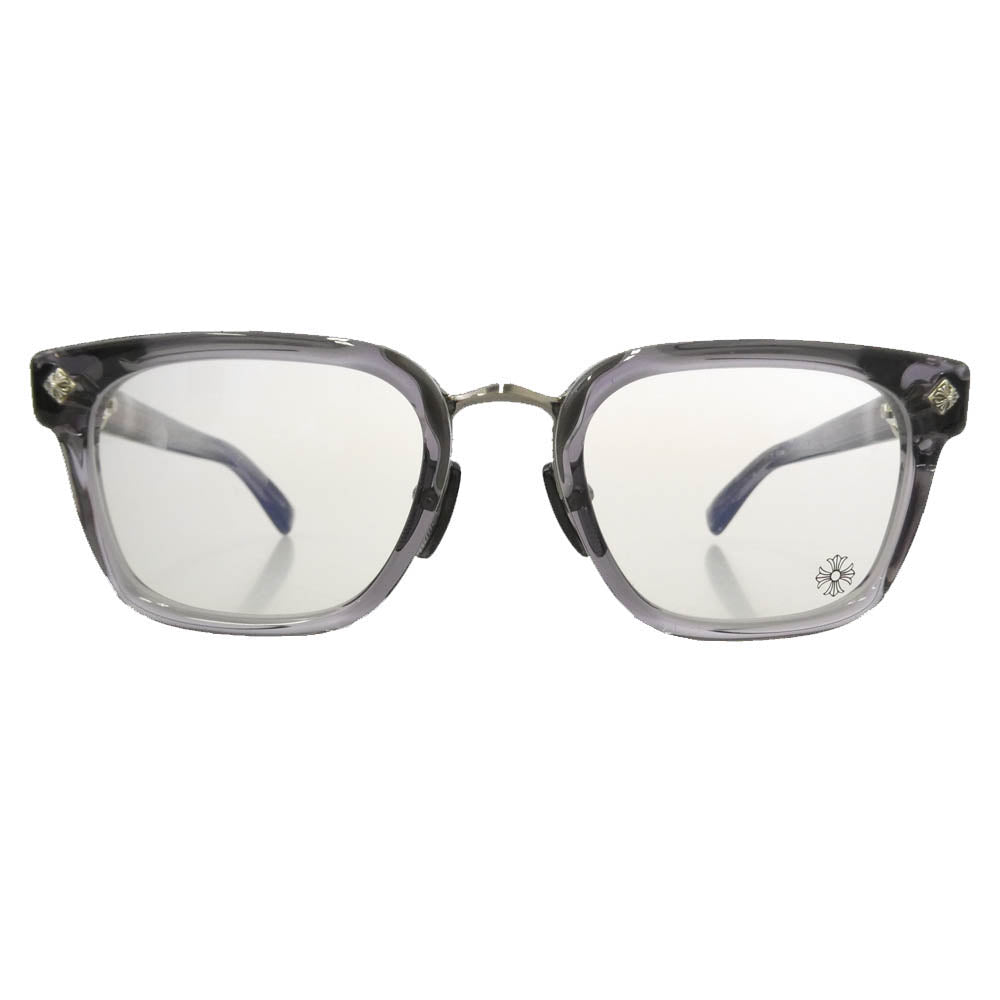 CHROME HEARTS クロムハーツ（原本無） GIGANDICK 眼鏡 メガネ アイウェア グレー系 クリア系 53□23-148【中古】
