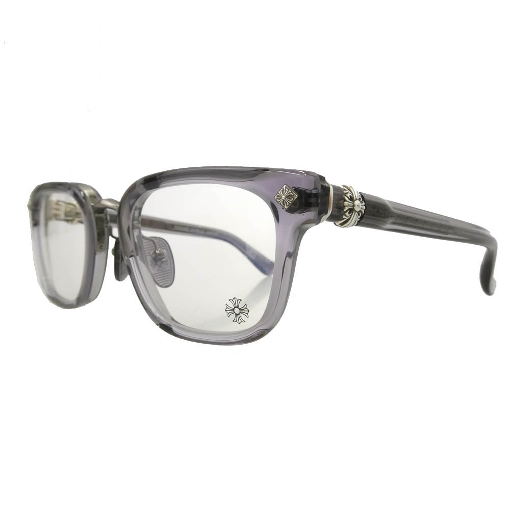 CHROME HEARTS クロムハーツ（原本無） GIGANDICK 眼鏡 メガネ アイウェア グレー系 クリア系 53□23-148【中古】