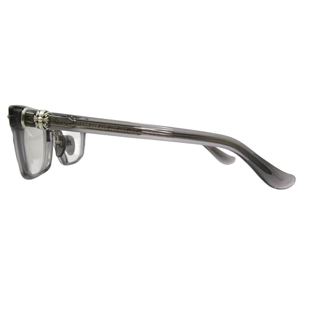 CHROME HEARTS クロムハーツ（原本無） GIGANDICK 眼鏡 メガネ アイウェア グレー系 クリア系 53□23-148【中古】