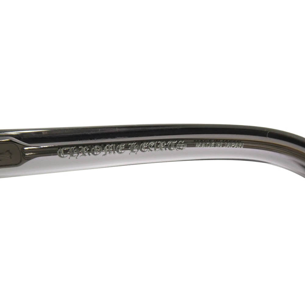 CHROME HEARTS クロムハーツ（原本無） GIGANDICK 眼鏡 メガネ アイウェア グレー系 クリア系 53□23-148【中古】