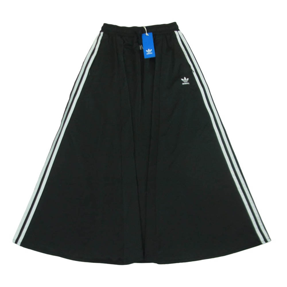 adidas アディダス FL0039 Originals オリジナルス LONG SATIN SKIRT ロング サテン スカート ブラック系 S【極上美品】【中古】