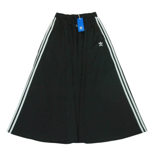 adidas アディダス FL0039 Originals オリジナルス LONG SATIN SKIRT ロング サテン スカート ブラック系 S【極上美品】【中古】