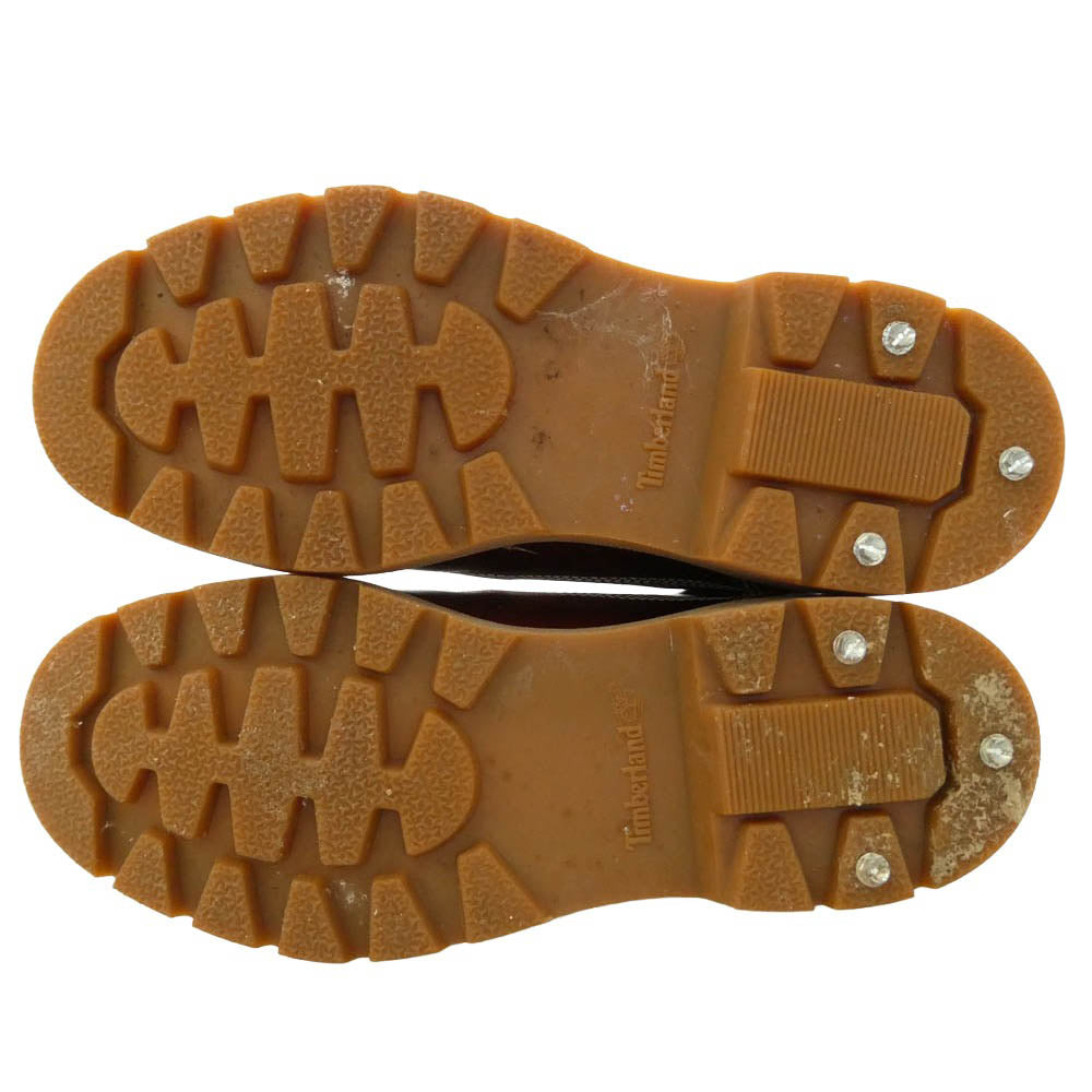 Timberland ティンバーランド A1P3U YOUTH BASIC OX Shoes ユース ベーシック オックス シューズ レザー ローカット ブーツ ブラウン系 25cm【中古】