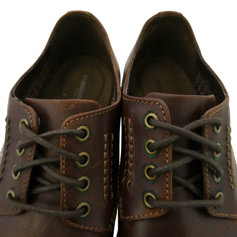 Clarks クラークス 61045559 HINMAN PLAIN MAHOGANY LEATHER ヒンマン プレーン マホガニー レザー ビジネス ドレス シューズ ダークブラウン系 UK6 1/2【中古】