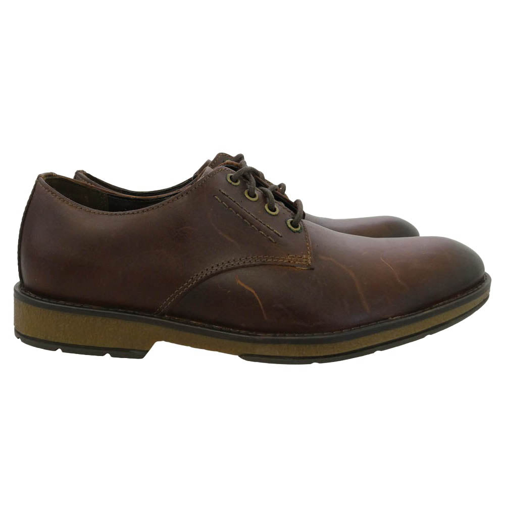 Clarks クラークス 61045559 HINMAN PLAIN MAHOGANY LEATHER ヒンマン プレーン マホガニー レザー ビジネス ドレス シューズ ダークブラウン系 UK6 1/2【中古】