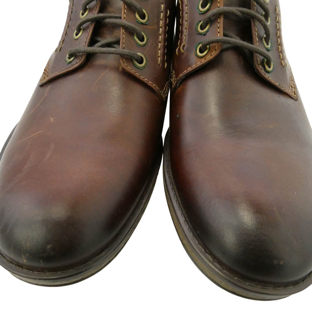 Clarks クラークス 61045559 HINMAN PLAIN MAHOGANY LEATHER ヒンマン プレーン マホガニー レザー ビジネス ドレス シューズ ダークブラウン系 UK6 1/2【中古】