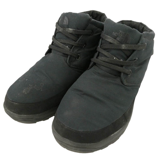 THE NORTH FACE ノースフェイス NF52276 HUMPBACK WP CHUKKA TNF ハンプバック ウォータープルーフ チャッカ ショート ブーツ ブラック系 26cm【中古】