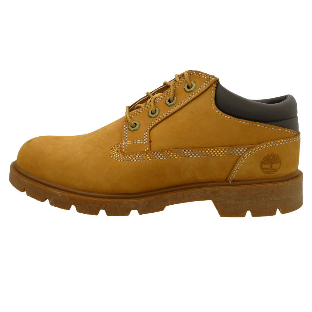 Timberland ティンバーランド A1P3L YOUTH BASIC OX Shoes ユース ベーシック オックス シューズ スエード ローカット ブーツ ライトブラウン系 25.5cm【中古】