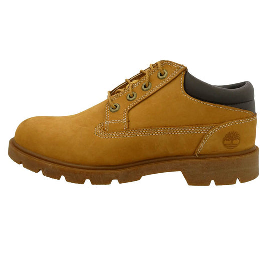 Timberland ティンバーランド A1P3L YOUTH BASIC OX Shoes ユース ベーシック オックス シューズ スエード ローカット ブーツ ライトブラウン系 25.5cm【中古】