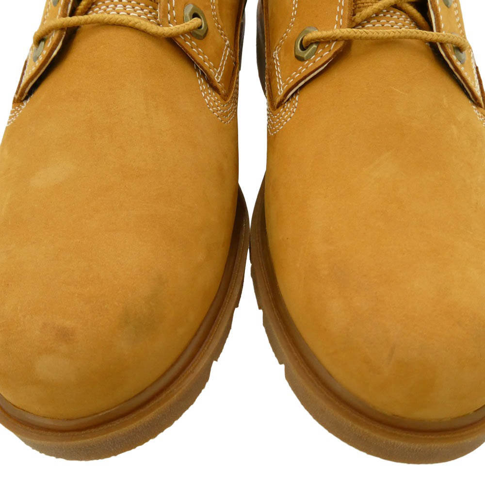 Timberland ティンバーランド A1P3L YOUTH BASIC OX Shoes ユース ベーシック オックス シューズ スエード ローカット ブーツ ライトブラウン系 25.5cm【中古】