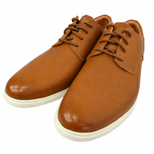 Clarks クラークス 61092156 Vennor Walk ベナー ウォーク レザー シューズ ブラウン系 UK7【極上美品】【中古】
