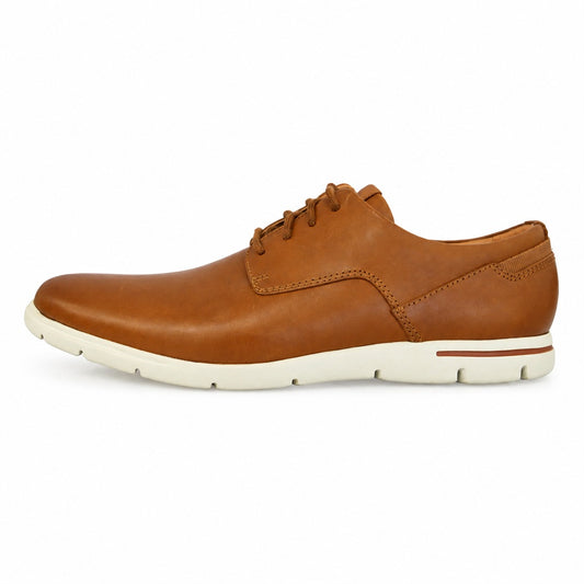 Clarks クラークス 61092156 Vennor Walk ベナー ウォーク レザー シューズ ブラウン系 UK7【極上美品】【中古】
