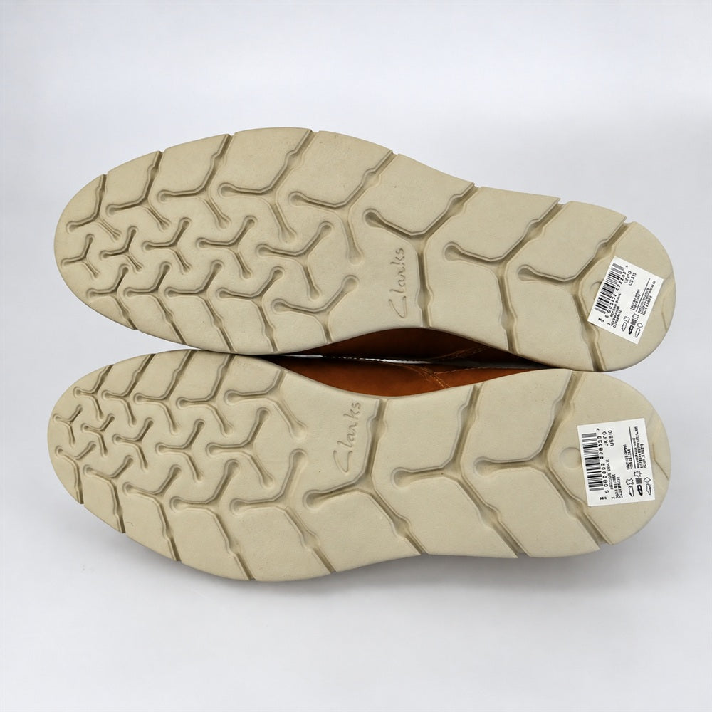 Clarks クラークス 61092156 Vennor Walk ベナー ウォーク レザー シューズ ブラウン系 UK7【極上美品】【中古】