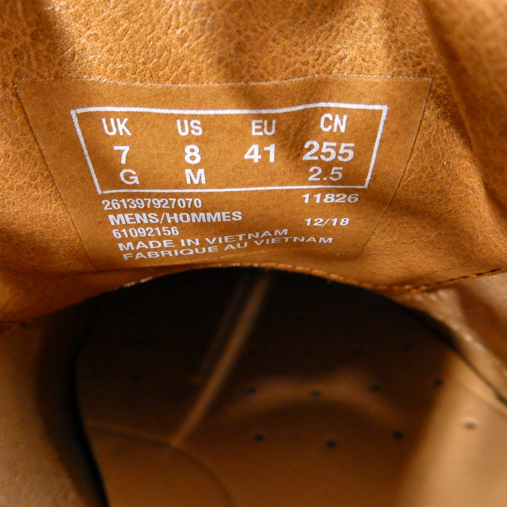 Clarks クラークス 61092156 Vennor Walk ベナー ウォーク レザー シューズ ブラウン系 UK7【極上美品】【中古】
